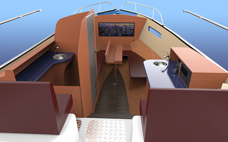 Boat Interior and Roof