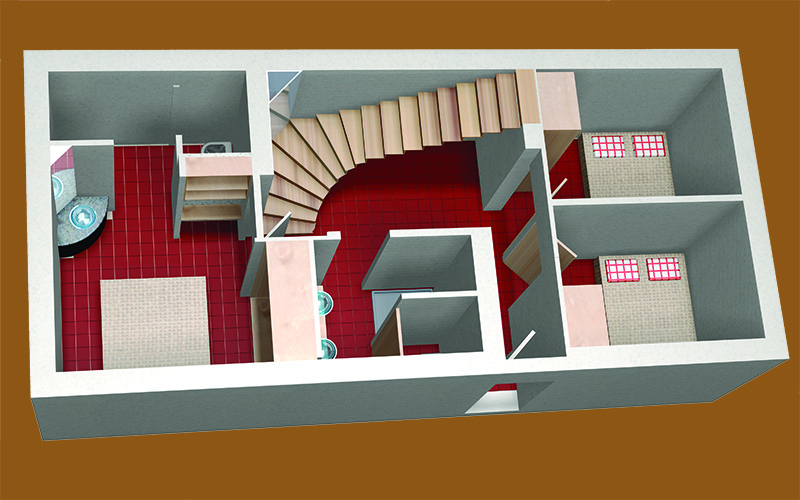 Tuscany House Interior Trays