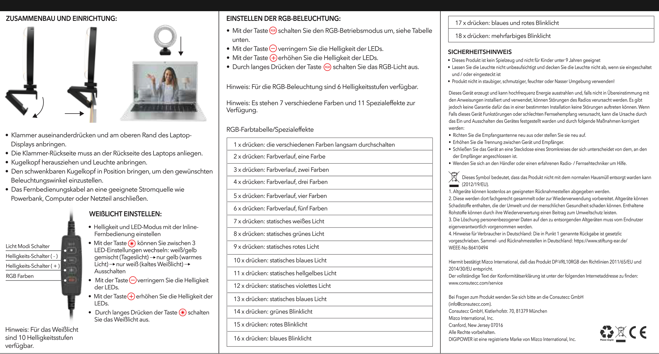 user_guide VIDEO CONFERENCE LIGHTING KIT