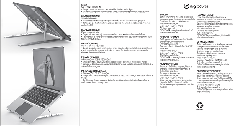 user_guide LAPTOP AND TABLET FOLDABLE STAND