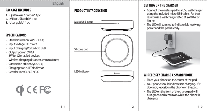 user_guide SMART WIRELESS CHARGING PAD