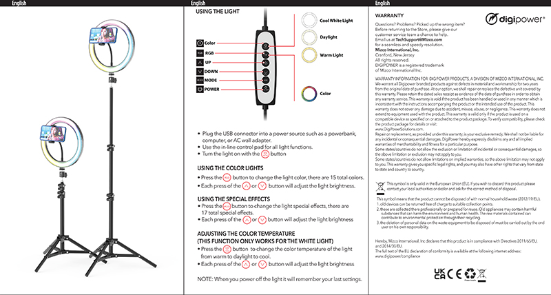 user_guide 10 IN RGB COLOR RING LIGHT