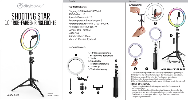 user_guide 10 IN RGB COLOR RING LIGHT