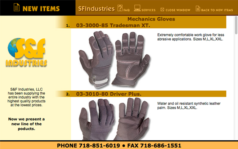 Hygrade Safety web page