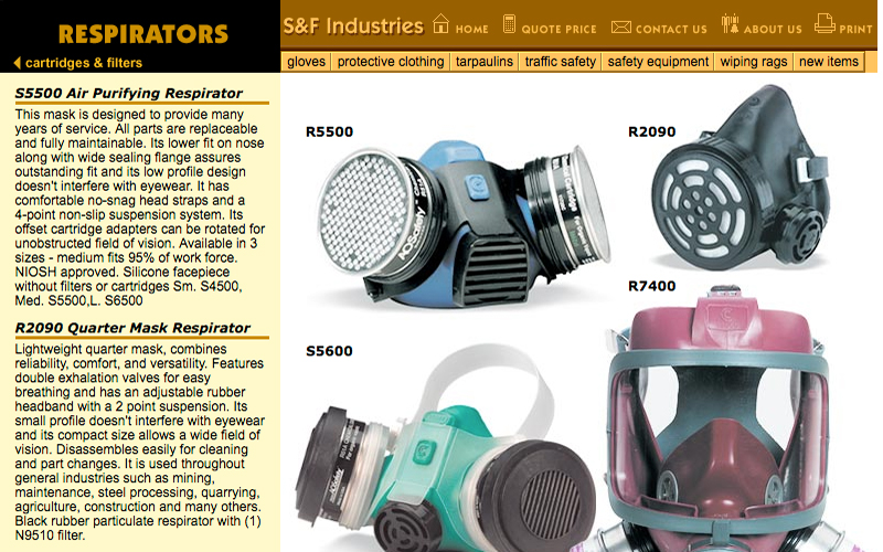 Hygrade Safety web page