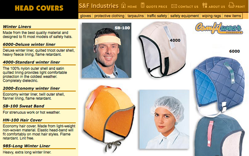 Hygrade Safety web page