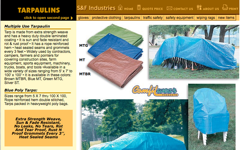 Hygrade Safety web page