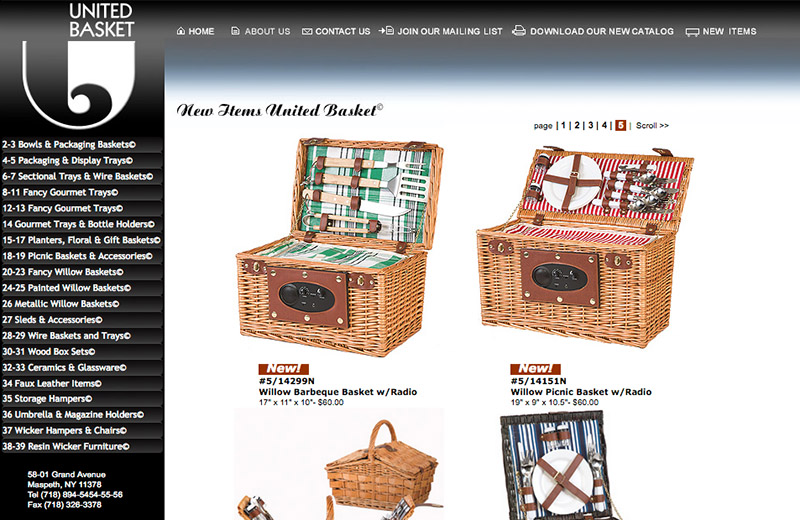 United Basket Inc.  page