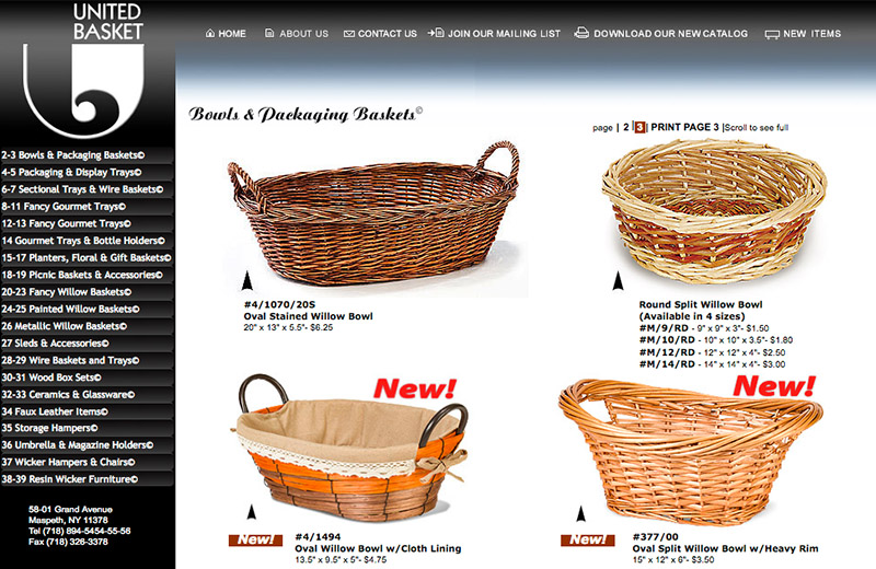 United Basket Inc.  page