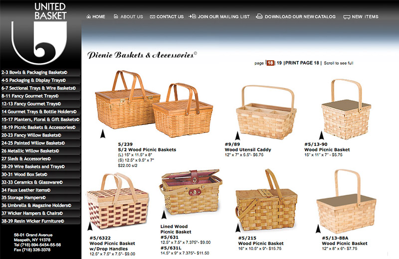 United Basket Inc.  page